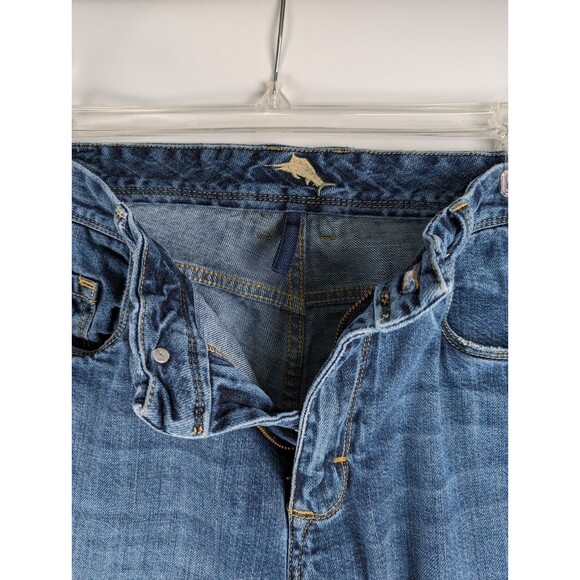 Tommy Bahama Standard Bootcut Jeans Mens 36x32 Blue Need Repair See Photo - Picture 7 of 16
